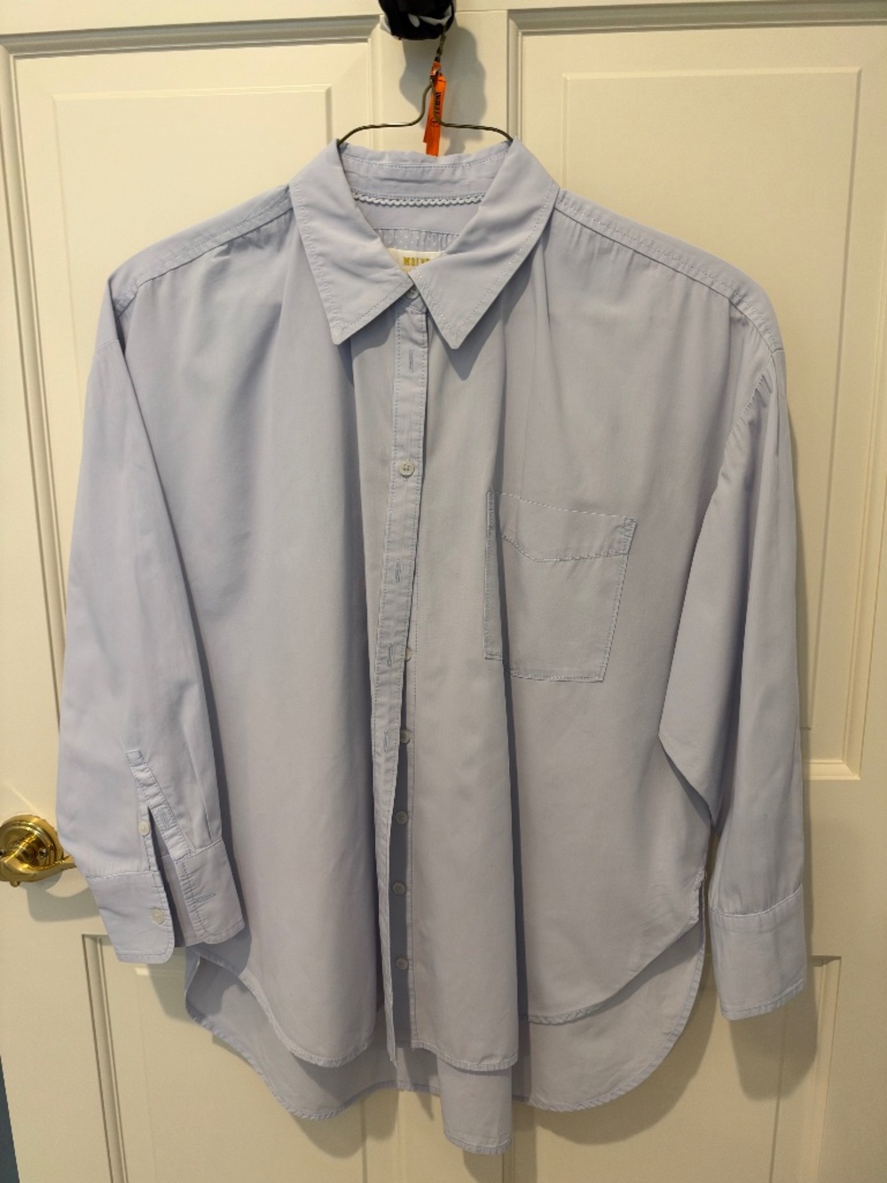 Anthropologie Maeve Bennet Light Blue/Violet Buttondown Shirt | LP